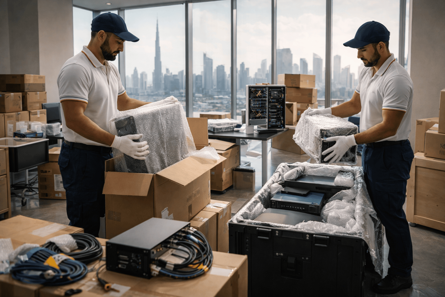 IT equipment moving in Dubai