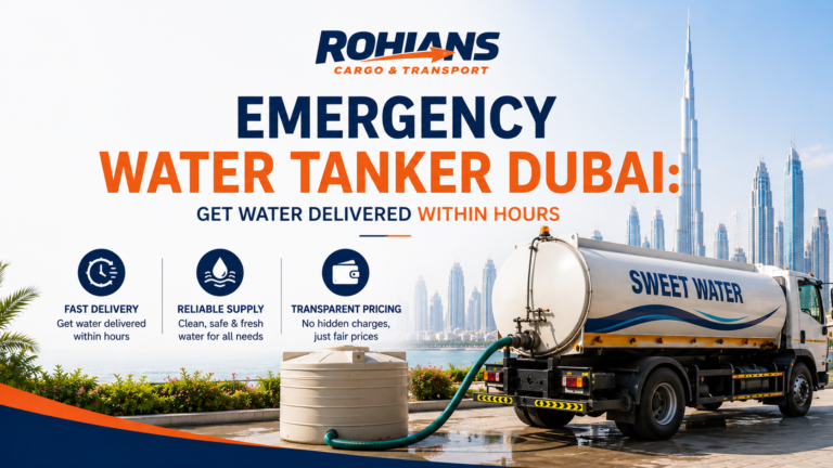 Water tanker delivery service in Dubai by Rohians Cargo and Transport L.L.C