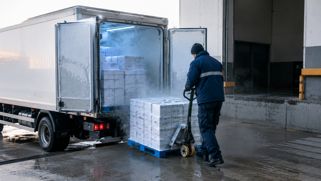 Freezer truck refrigerated transport service in Dubai