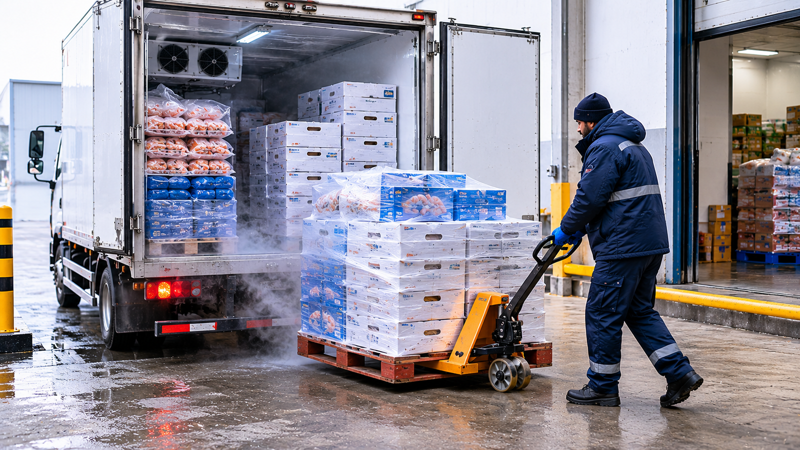 frozen food transport in Dubai
