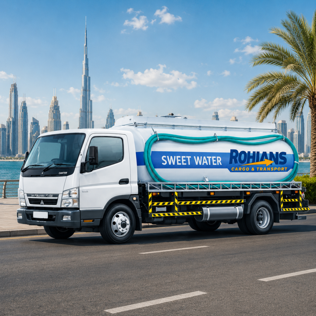 Water tanker supply service in Dubai by Rohians Cargo and Transport L.L.C