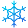 Cold chain transport icon for refrigerated delivery