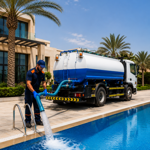 Water tanker supply service in Dubai by Rohians Cargo and Transport L.L.C